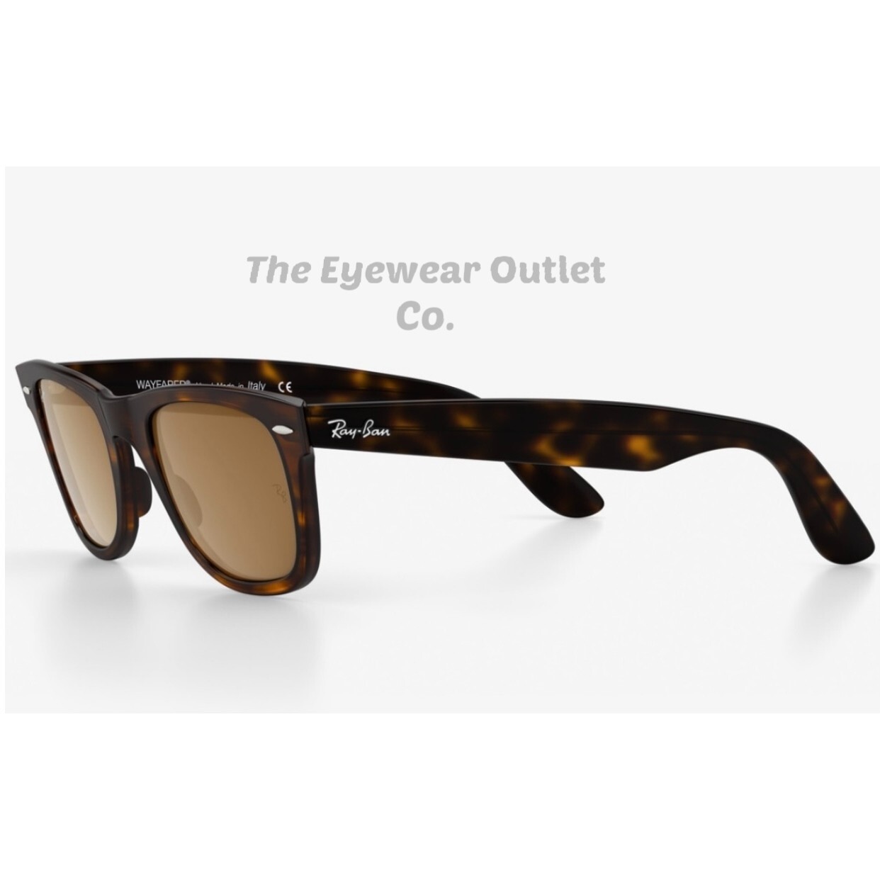 Store Display Rayban Wayfarer Brown Lens Tortoise RB2140 Standard 50mm Large 54