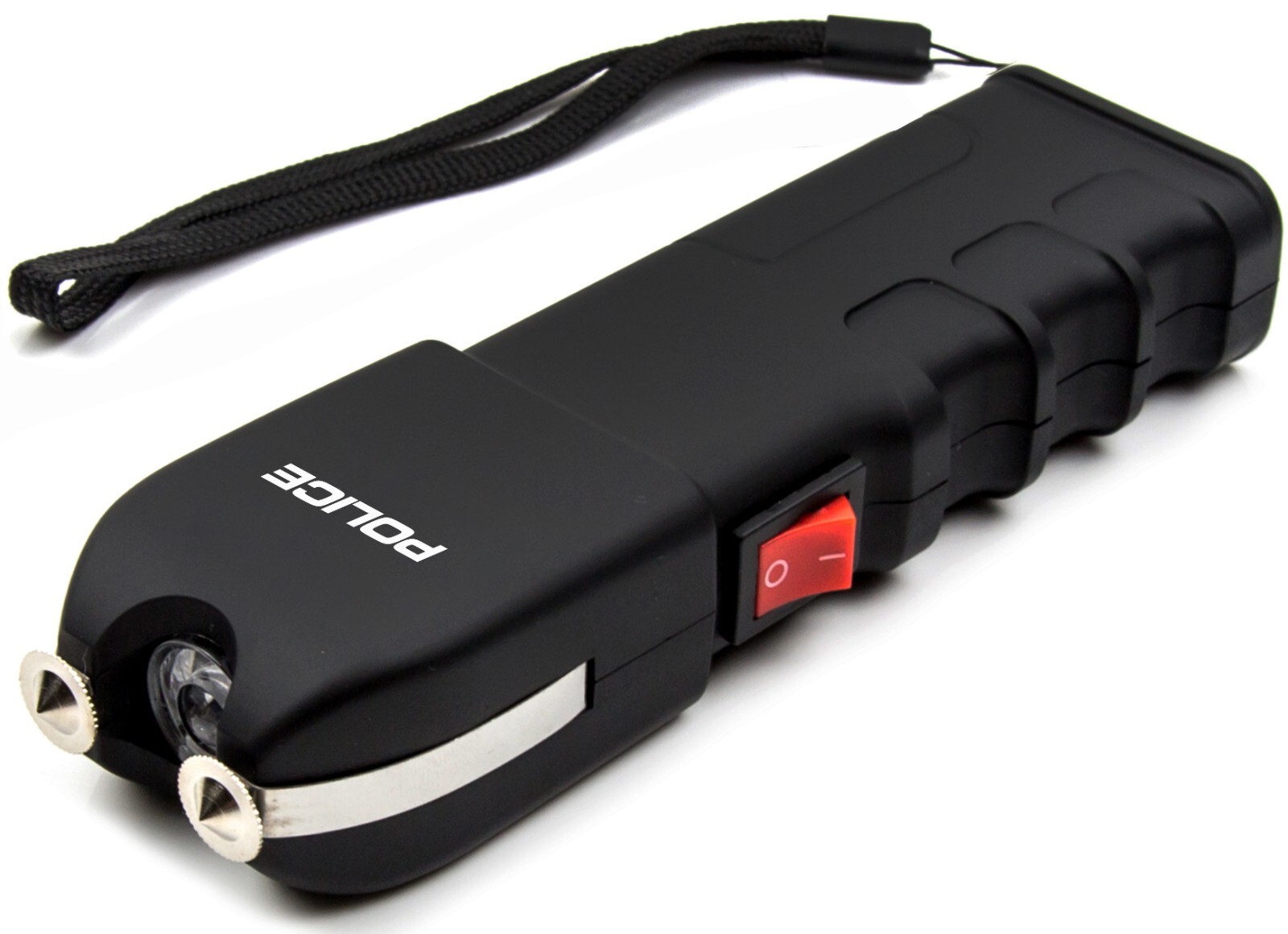 POLICE Stun Gun 928-700 BV Heavy Duty Rechargeable LED Flashlight Black