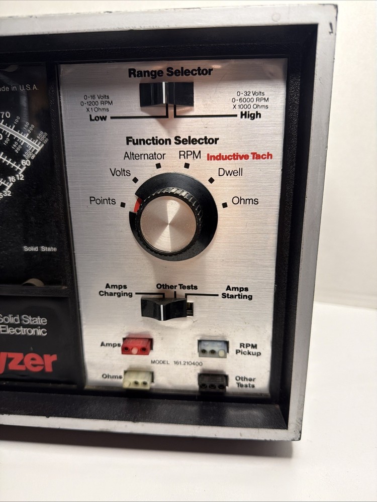 Sears Craftsman Engine Analyzer Vintage