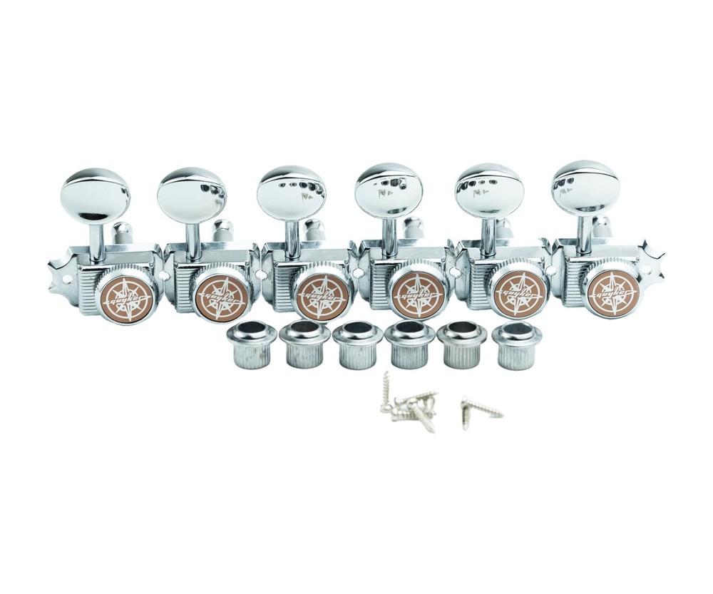 Guyker 6 Inline Vintage Guitar Lock String Tuners – Locking Tuning Key Peg