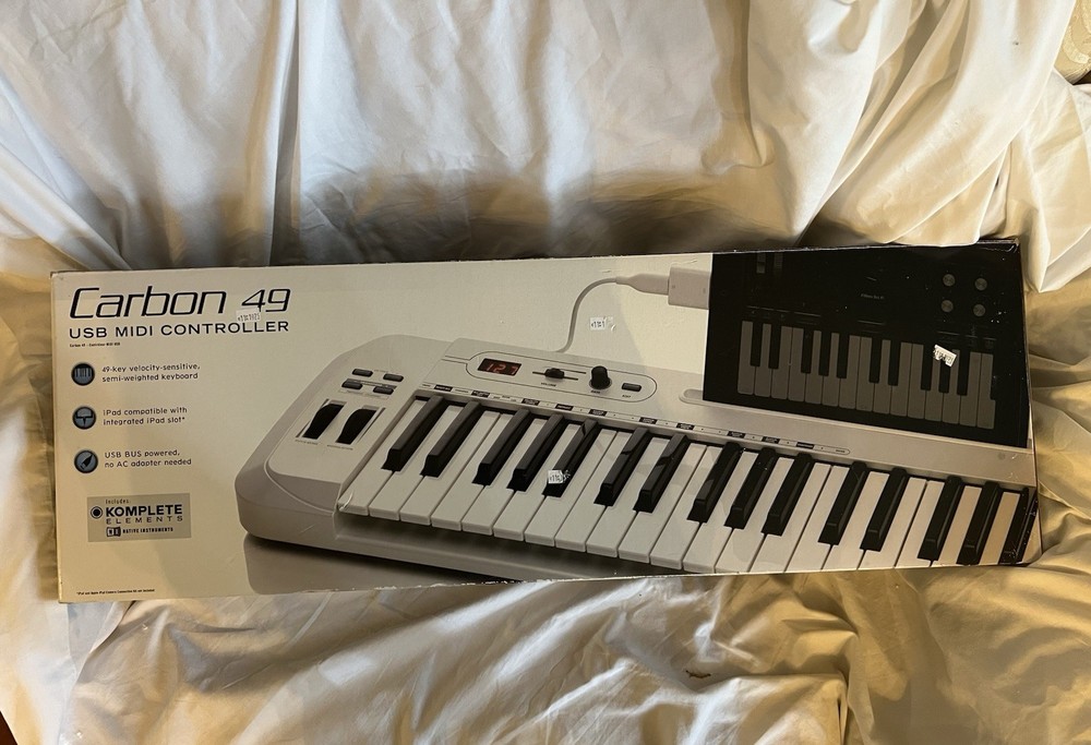 Samson Carbon 49 USB White MIDI Keyboard Software Controller