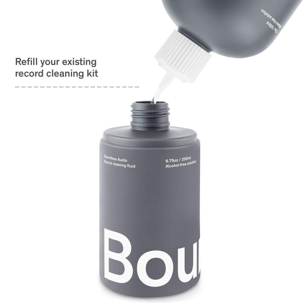 Boundless Audio Record Cleaning Solution 17oz Extra Large Vinyl Record Clean...