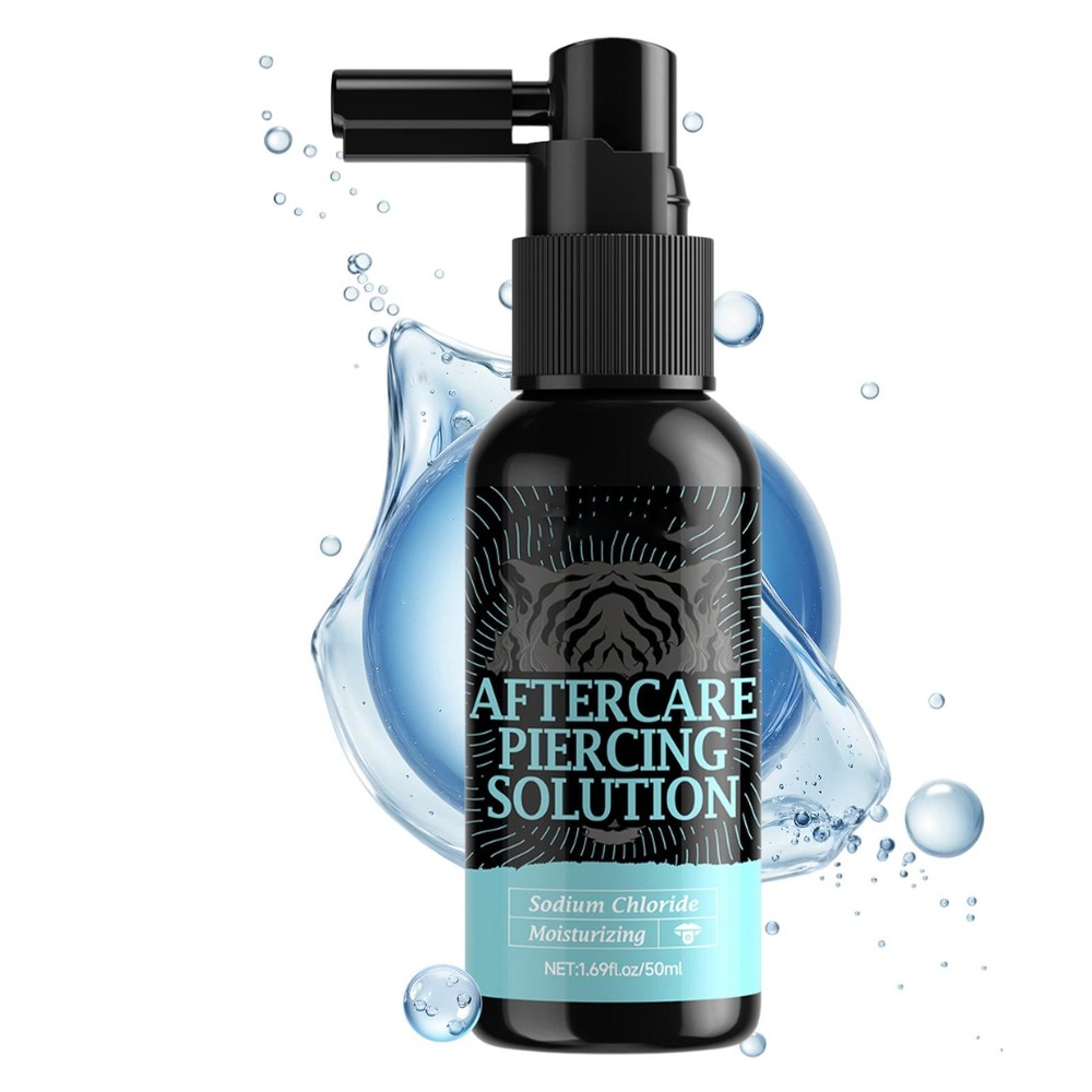 50ml Piercing Cleaning Solution - Saline Solution Piercing Aftercare For Ear Pie