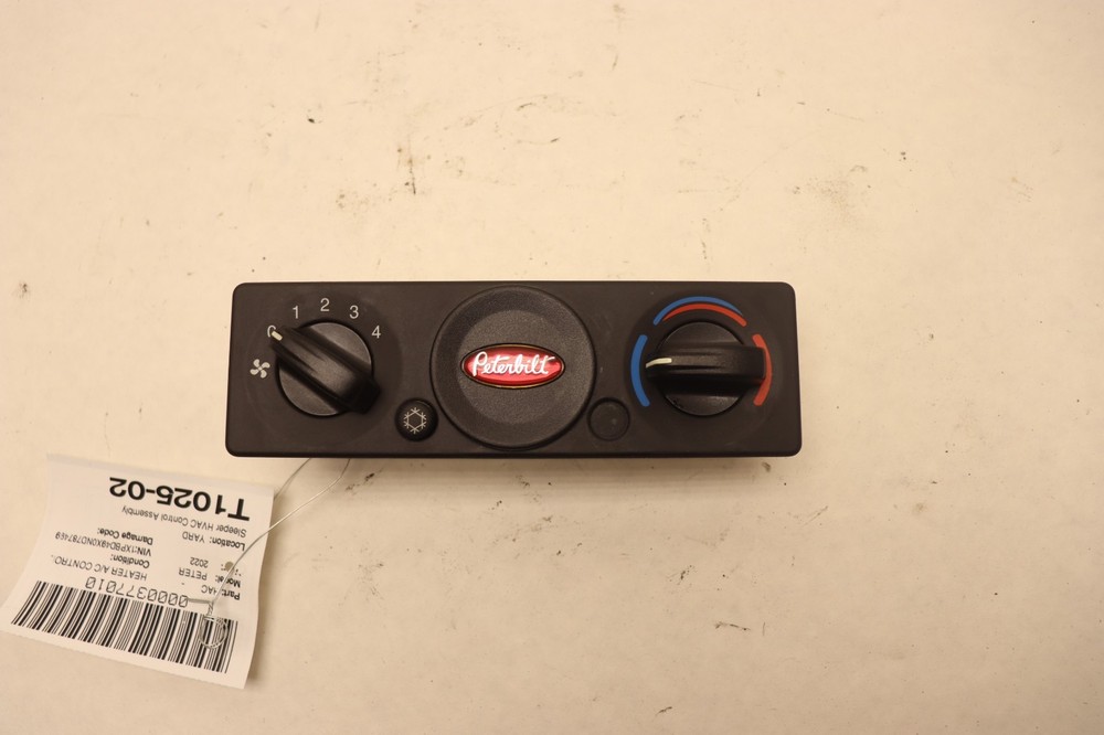 2018-2023 PETERBILT 579 SLEEPER HVAC TEMPERATURE CONTROL PANEL OEM