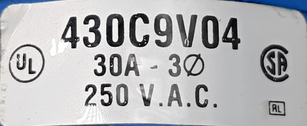 Hubbell 430C9V04 Connector - MISSING GRAY CLAMP END