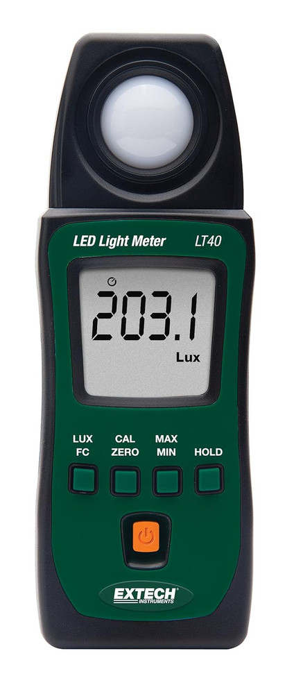Extech LT40 LED Light Meter USB w/ Windows 2000 XP And Vista Software