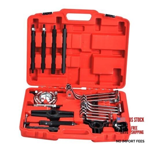 10 Ton Hydraulic Gear Jaw Pulling Bearing Separator Puller Set Kit