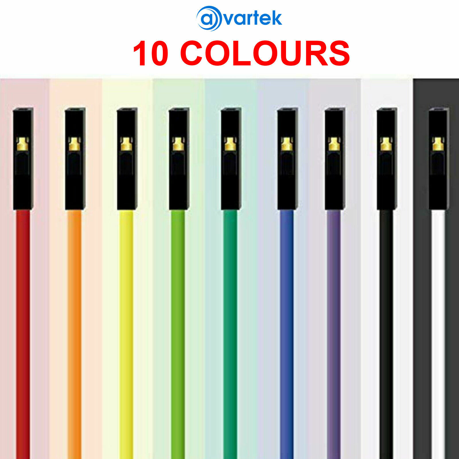 Dupont Cable Jumper Wire 10 20 30 cm F-M F-F M-M USA