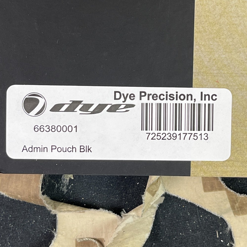 NEW 2013 Dye Tactical Admin Pouch - Black