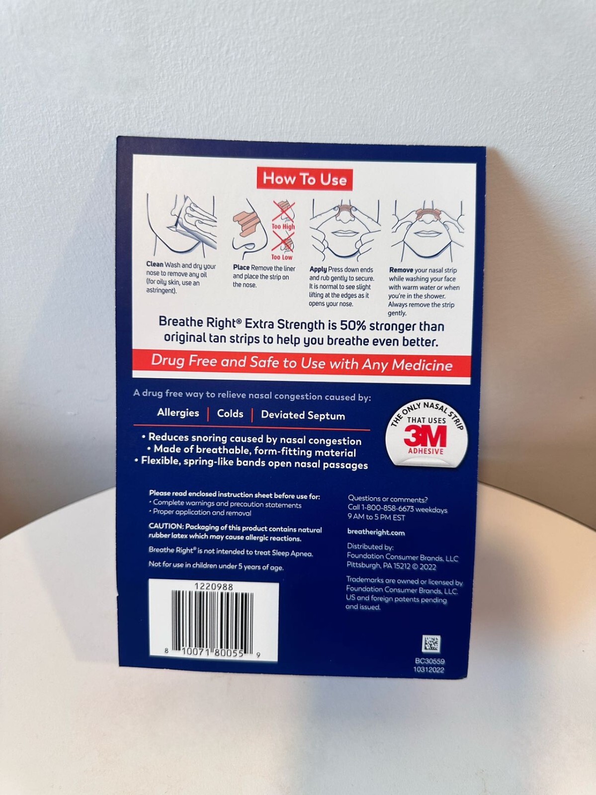 Breathe Right Extra Strength Tan Nasal Strips 72 TAN STRIPS