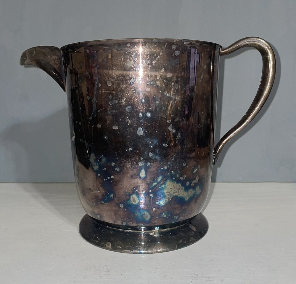 Vtg Academy Silverplate Pitcher 6.5