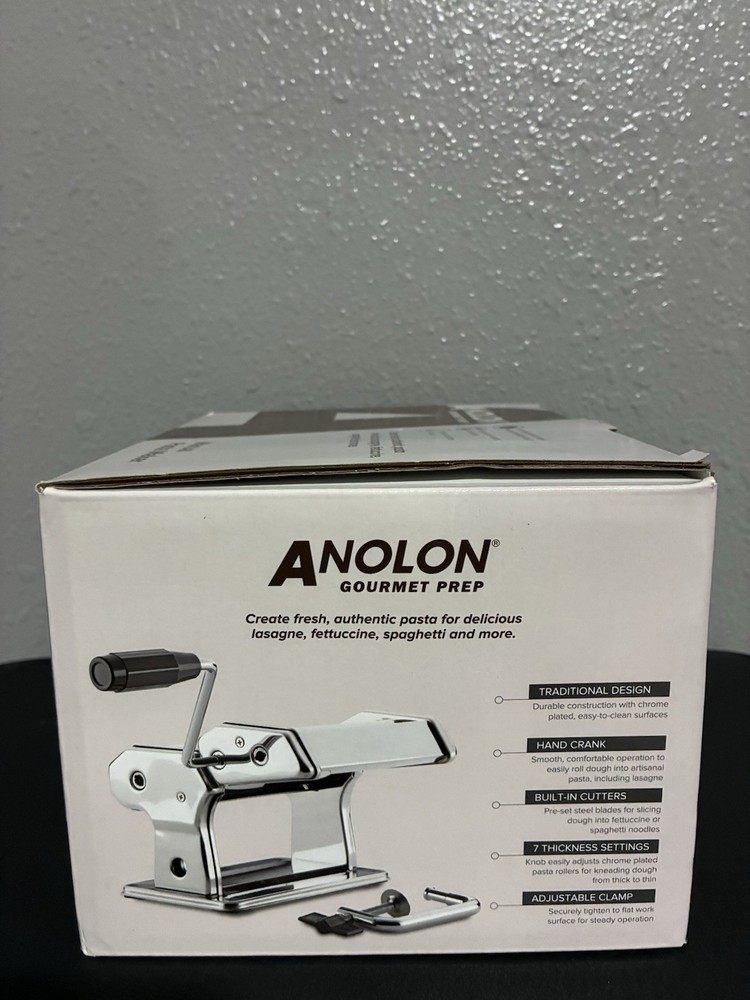 Anolon Gourmet Prep Manual Pasta Maker Create Authentic Paste