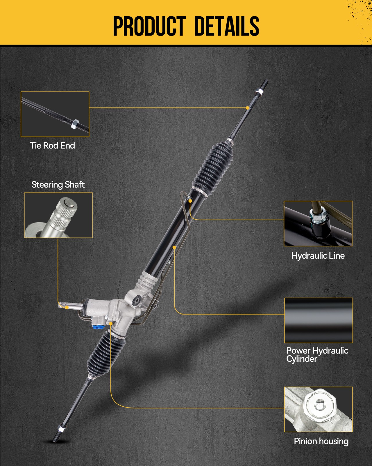 Power Steering Rack & Pinion Assembly For Nissan Murano 2005-2007 V6 3.5L 263040