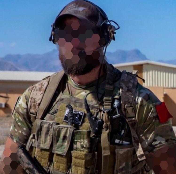 NSWDG DevGru BLUE Squadron Medium Sleeve "No Quarter" Emblem Set.