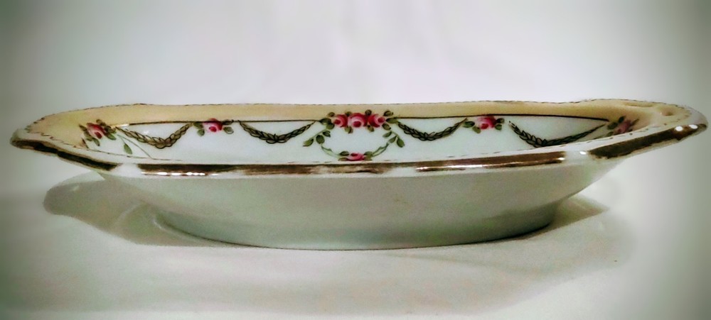 Vintage Nippon Hand Painted Celery Dish
