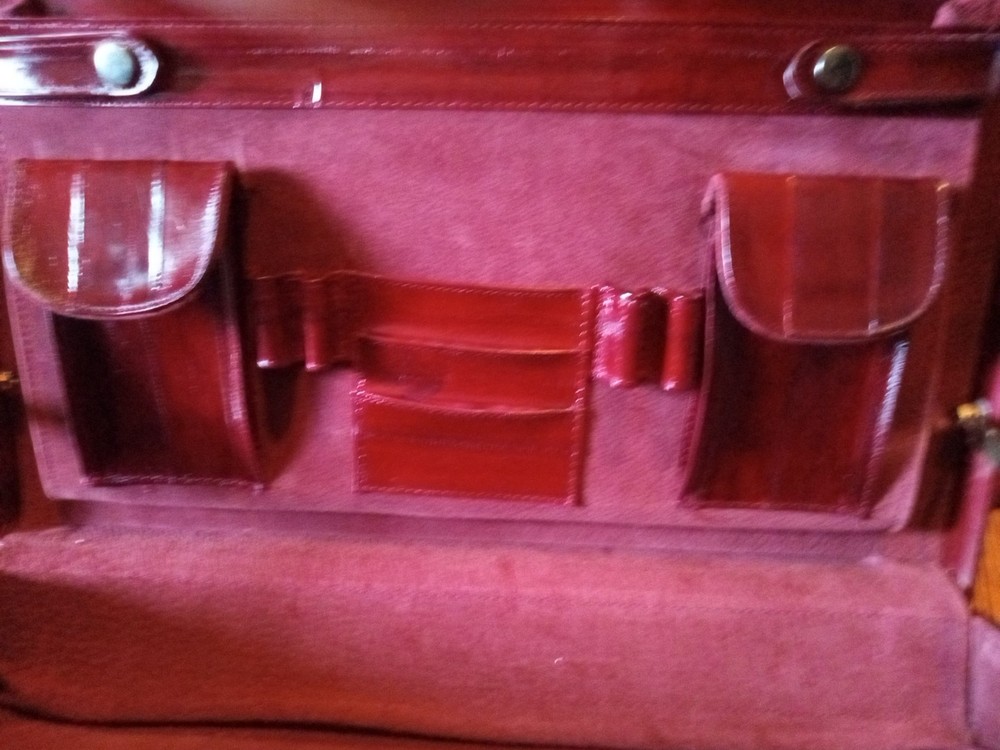 Vintage Amiet Eel skin Briefcase.
