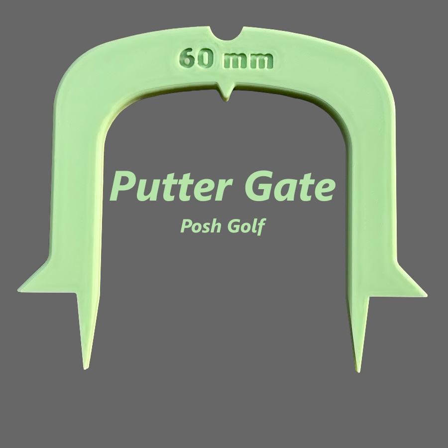Putter Gate - 2 Pack - Putting Practice Aid - Alignment Tool - Orange
