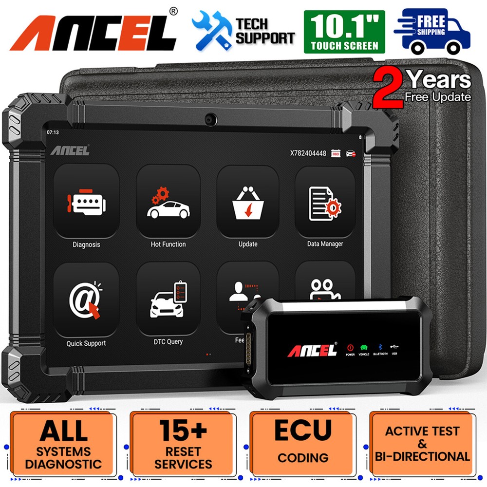 ANCEL X7 Bluetooth OBD2 Scanner  Full System Diagnostic Bi-directional Scan Tool