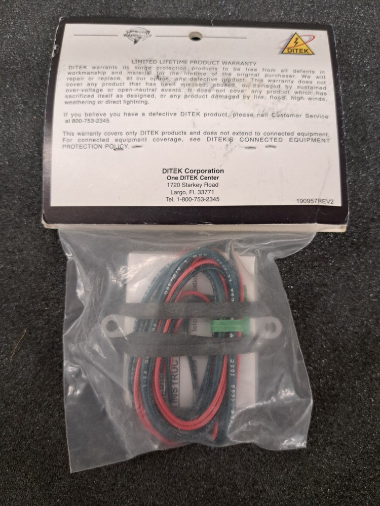 New, Ditek, DTK-2P-X, 66 Block Punch Down Surge Protector