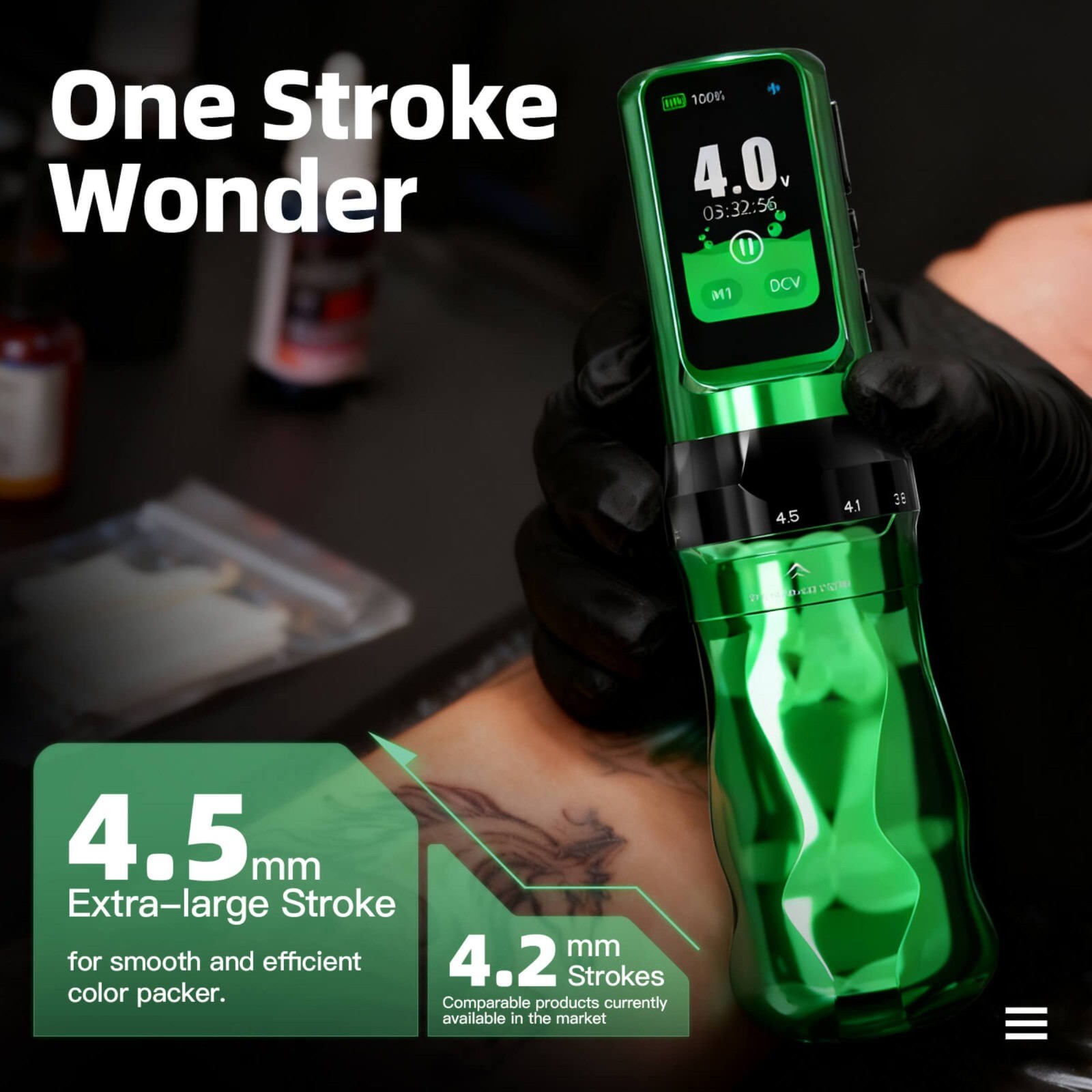 Fold Pro Year of the Horse Edition Wireless Tattoo Pen Machine 2.5-4.5mm 7 Adjus