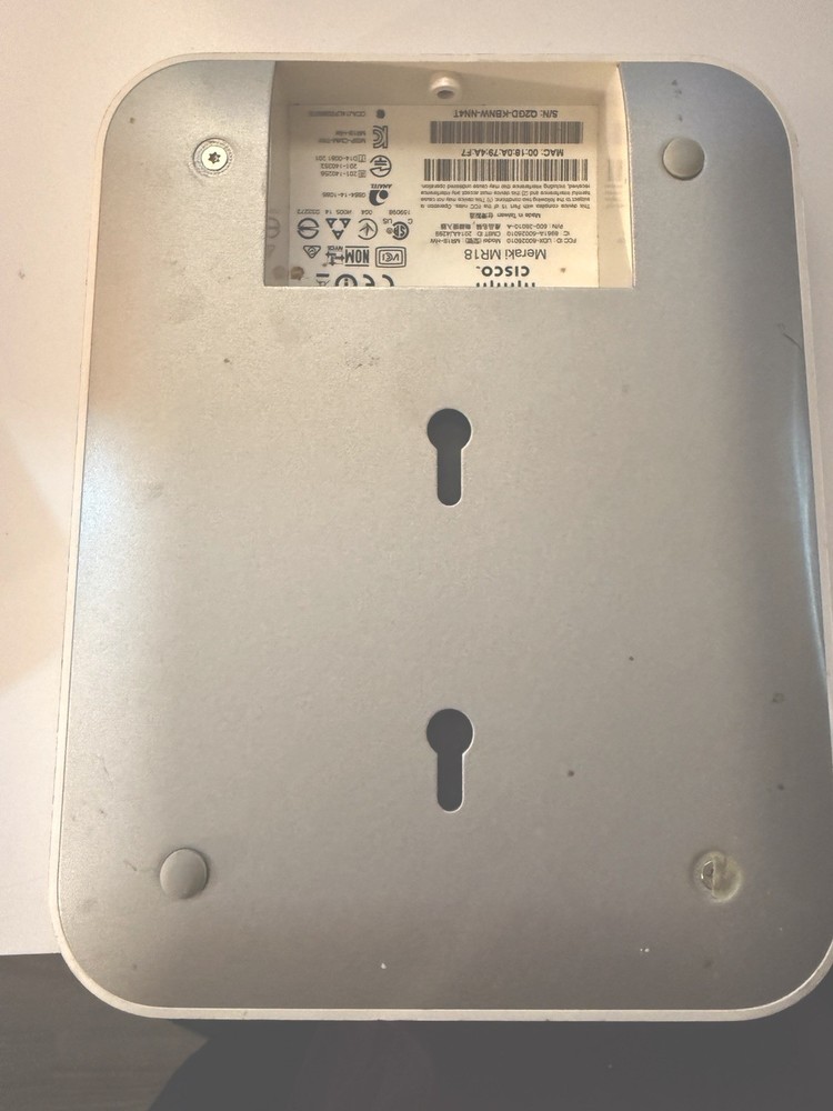 Cisco Meraki MR18 Cloud-Managed Wireless Access Point