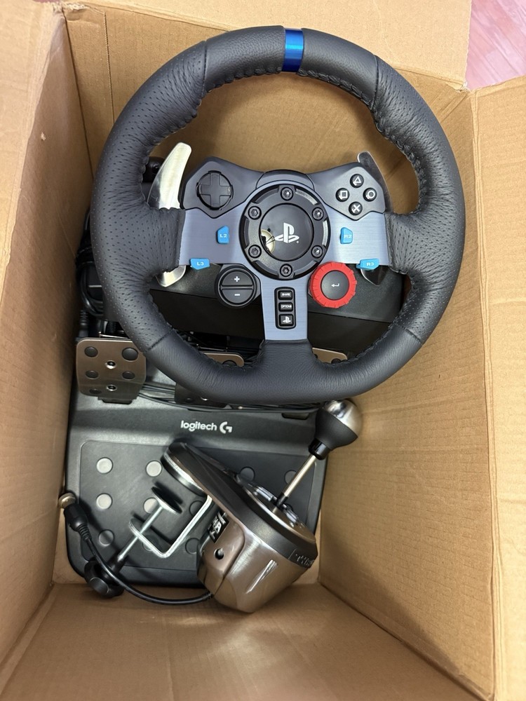 Logitech Racing Wheel Set with Steering Wheel, Pedals & Shifter Bundle