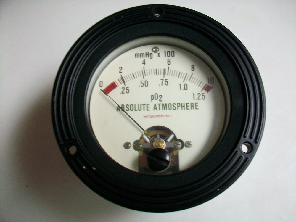 SIMPSON 3 1/2" PANEL METER - ABSOLUTE ATMOSPHERE