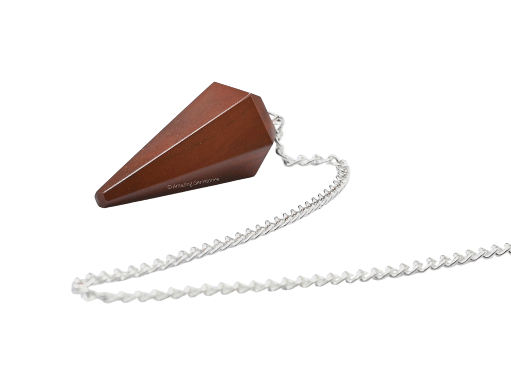 Red Jasper Dowsing Crystal Pendulum