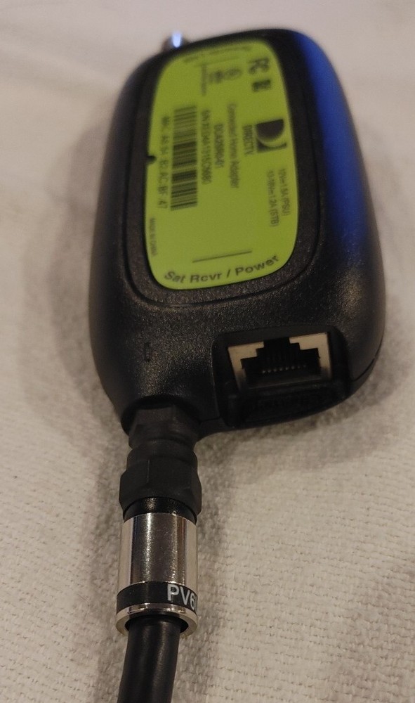 DirecTV Connected Home Adapter DCA2SR0-01 Ethernet Coax