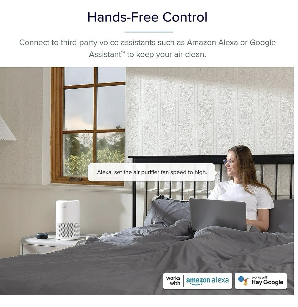 Levoit Core 200S Smart Air Purifier, 2 Levoit Purifier Pet Replacement Filters
