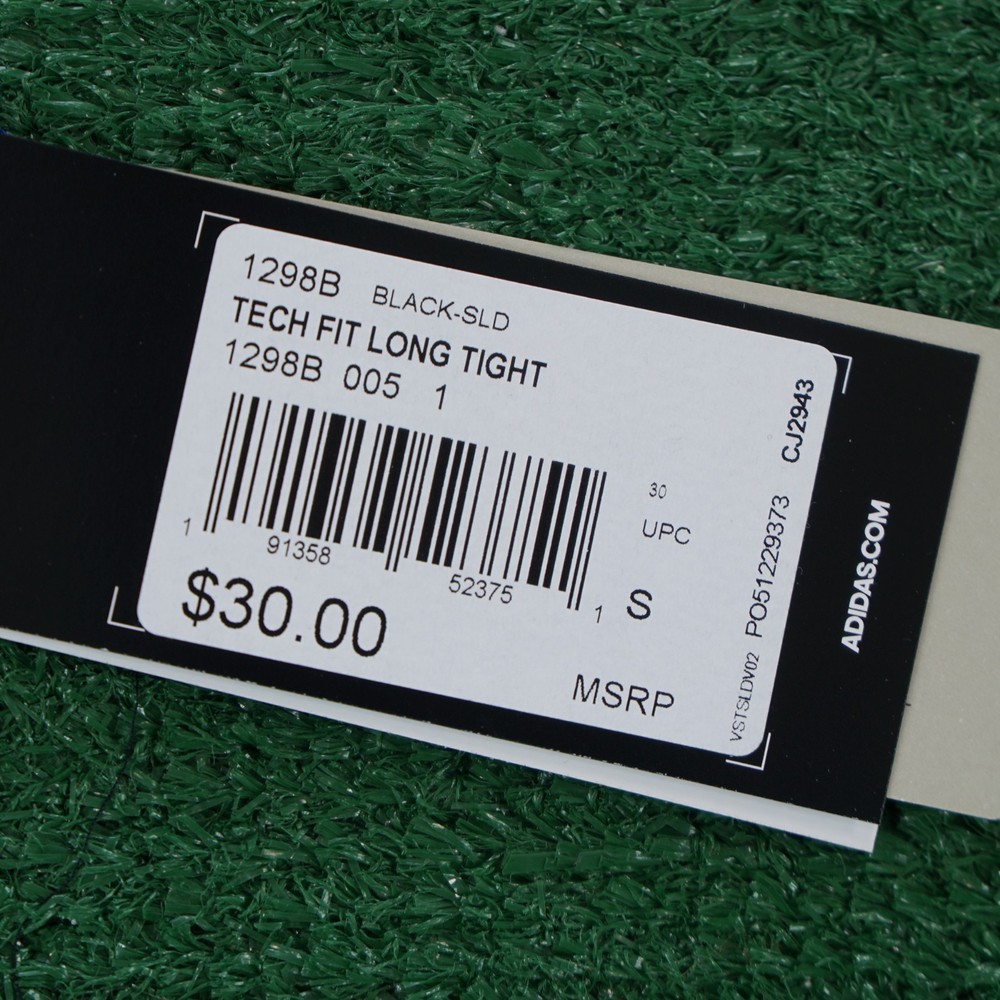 Adidas TechFit Men's Black Perf. Climacool Compression Training Long Tights
