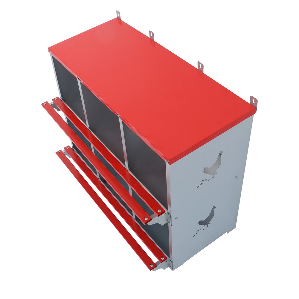 LABLT Chicken Laying Boxes 6 Compartment Nesting Boxes For Chickens