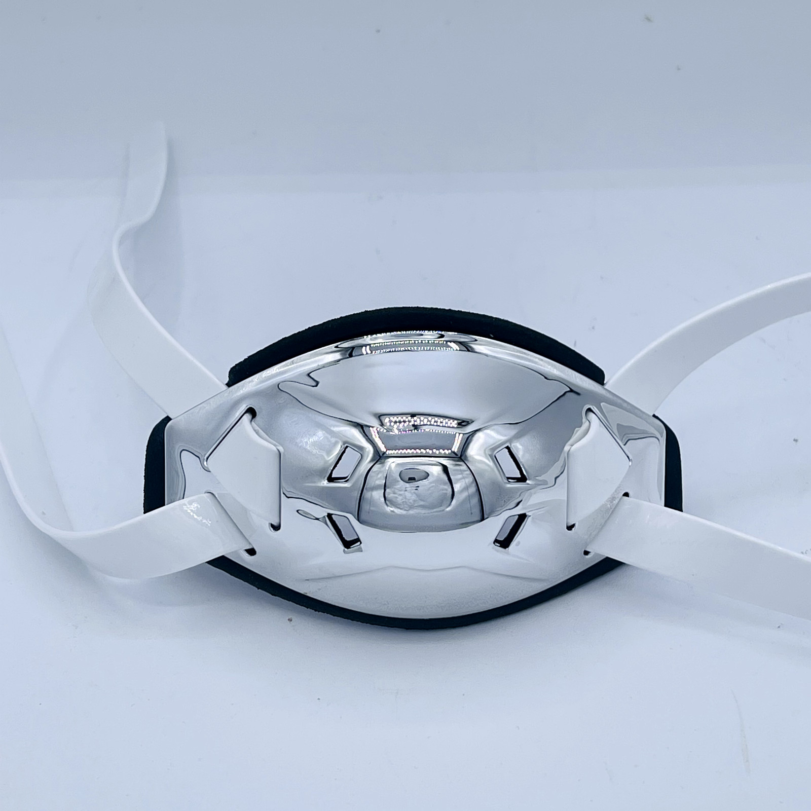 Football Helmet Chrome Chinstrap with 4 strap clips