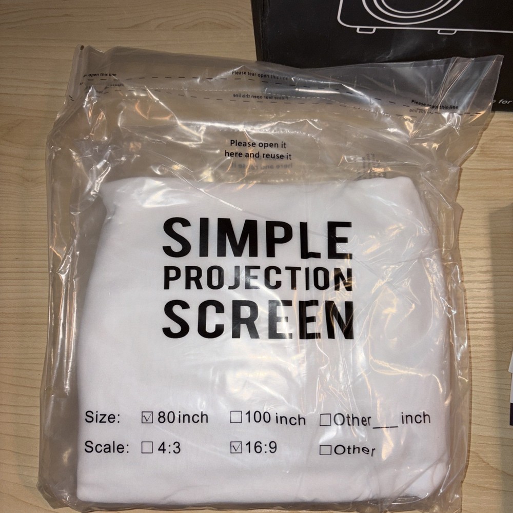 TMY Mini Projector, Upgraded Bluetooth Projector with Screen, 1080P Full HD