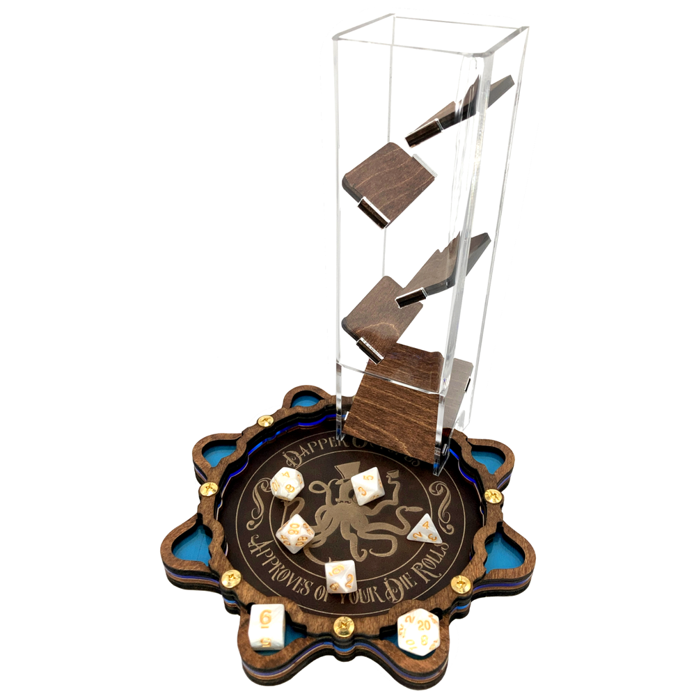 C4Labs 10" Tall Clear Dice Tower & Basic Tray - Gunstock