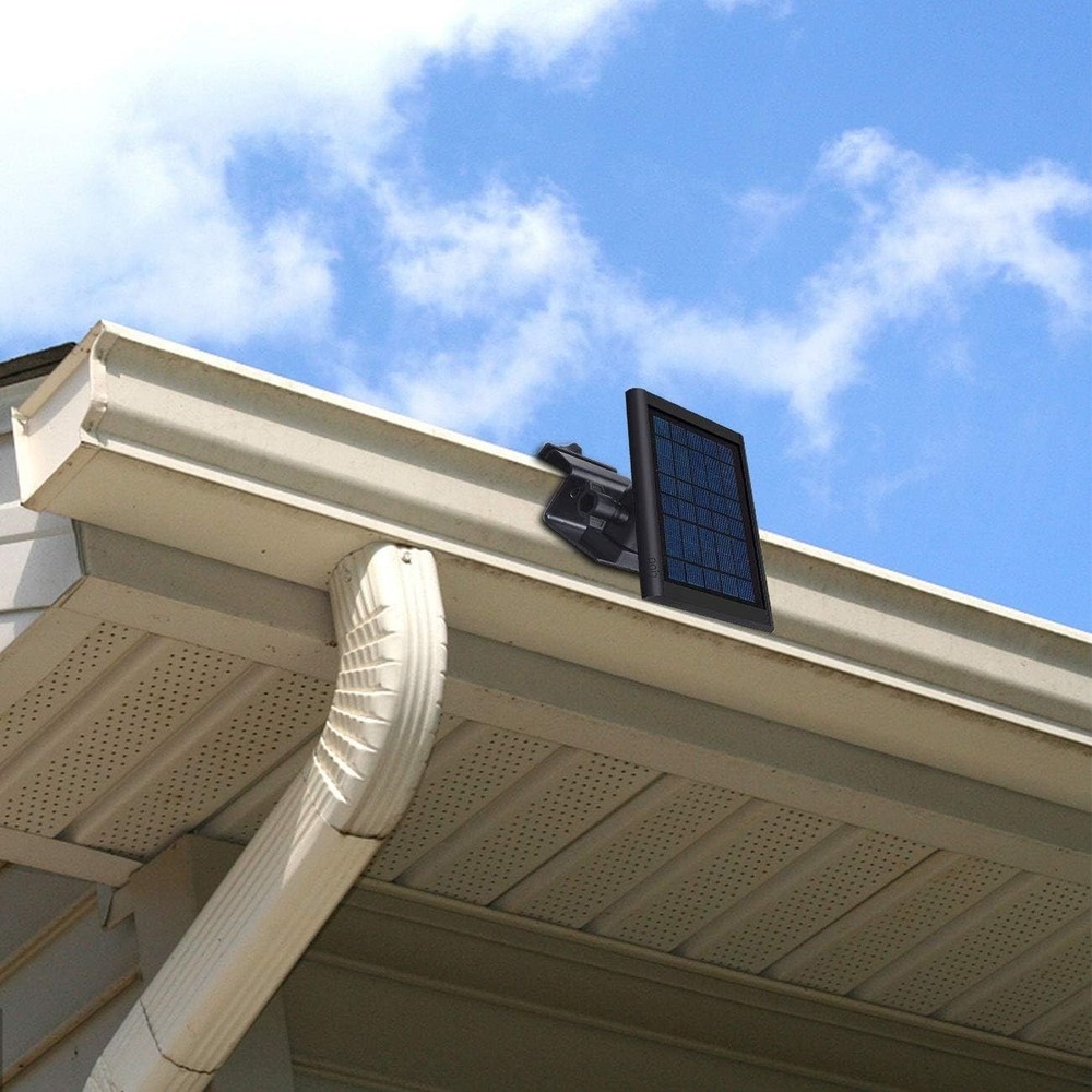 Weatherproof Gutter Mount for Ring Solar Panel Wall Bracket Outdoor Accessories