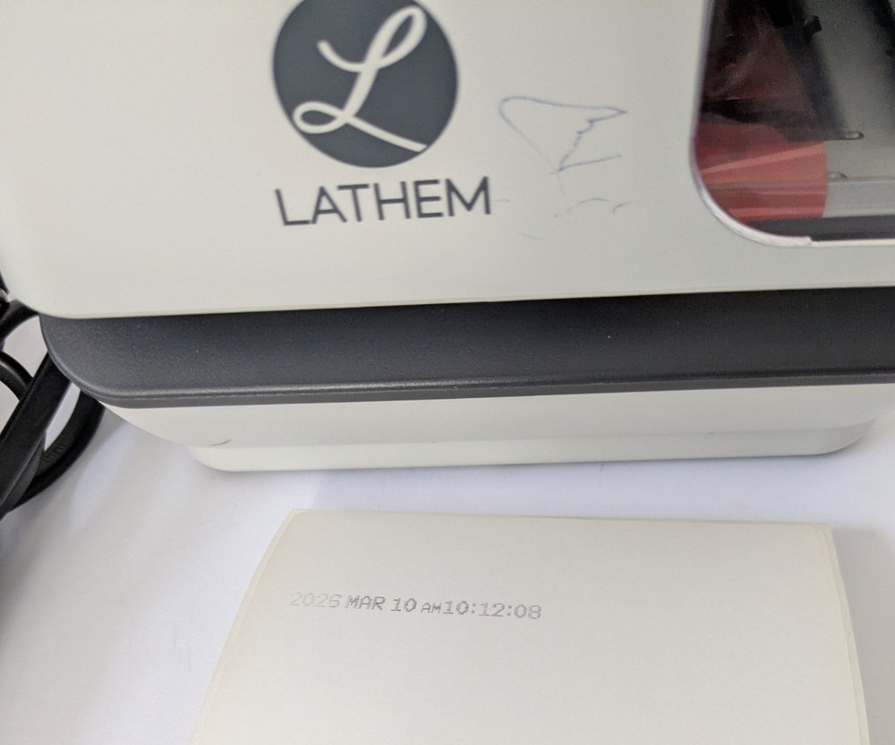 Lathem LT5000 Time clock punch paper stamp punch Date Numbering Document Works