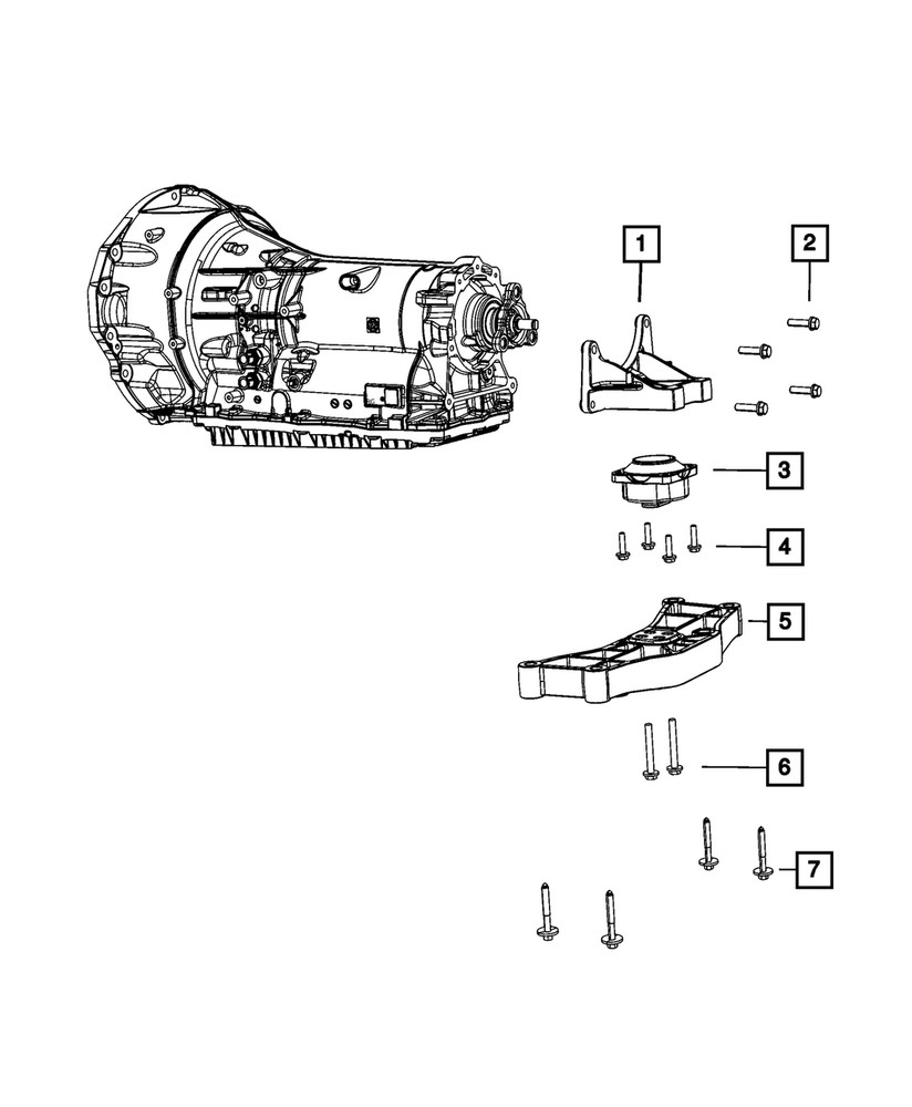 Genuine Mopar Transmission Mount Bracket 5038752AA