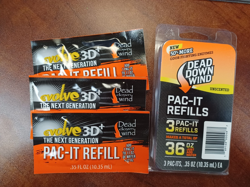 Dead Down Wind Evolve Field Spray Concentrate 3 Pac-It Refills, 0.35 oz Packets