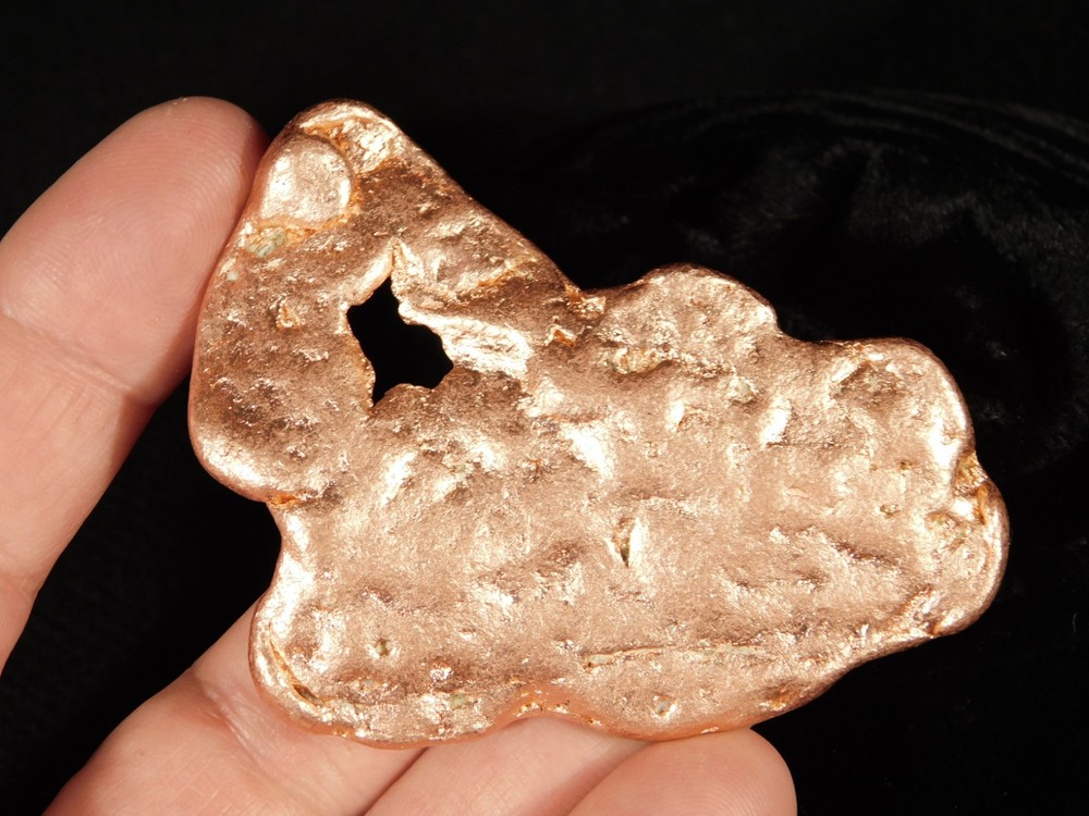 Larger! Super Heavy Solid COPPER NUGGET or Native Copper Float Michigan 99.8gr