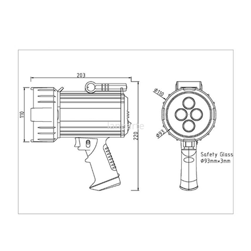SC100 LED-UV White/Black Light Magnetic Particle Flaw Detection Built-in Battery