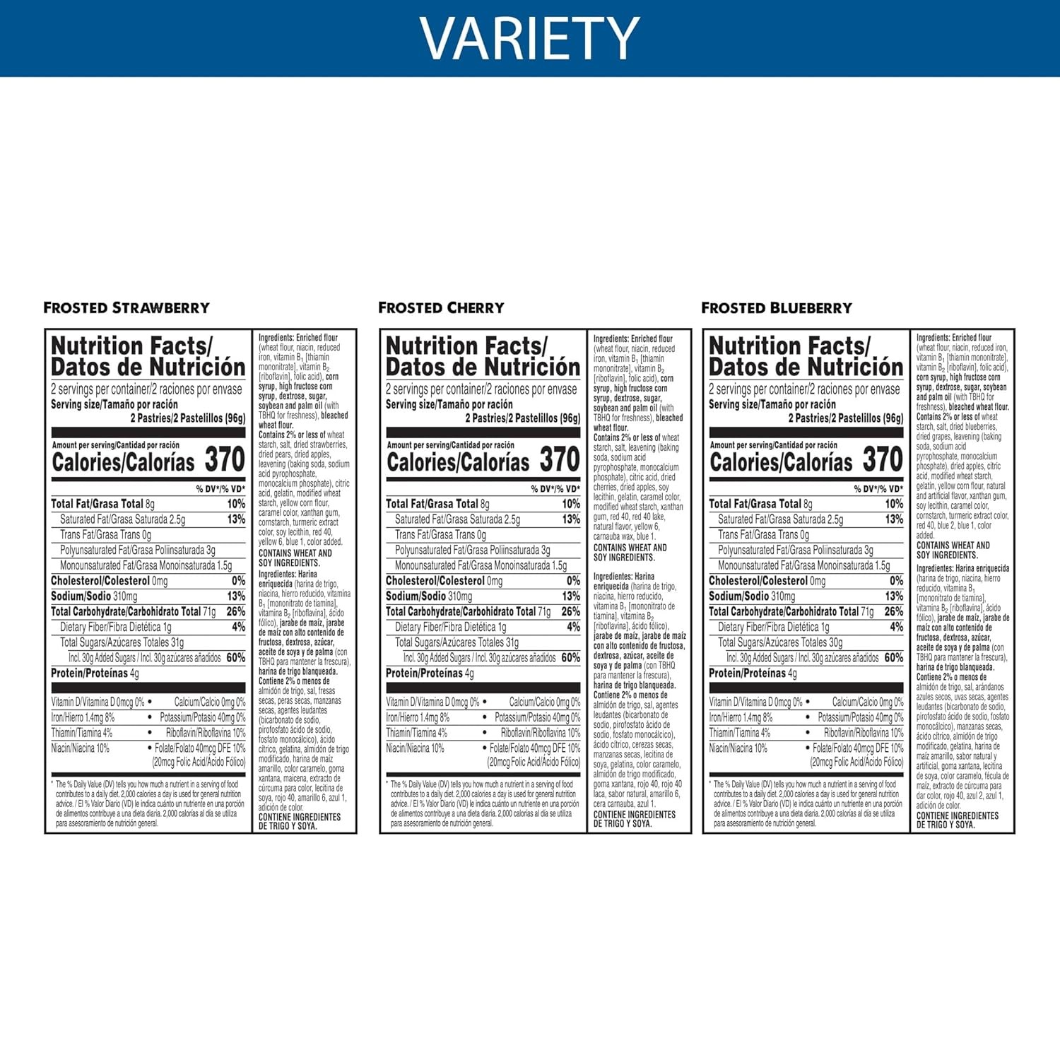 Pop Tarts Variety Pack Toaster Pastries Breakfast Foods Kids Snacks 12 Count