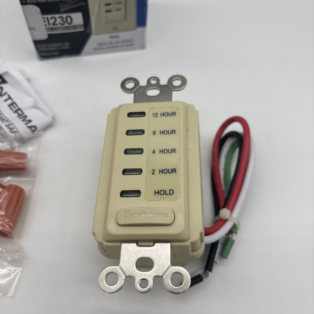 Intermatic EI230 Electronic Countdown Timer, 120 VAC, 60 Hz Ivory