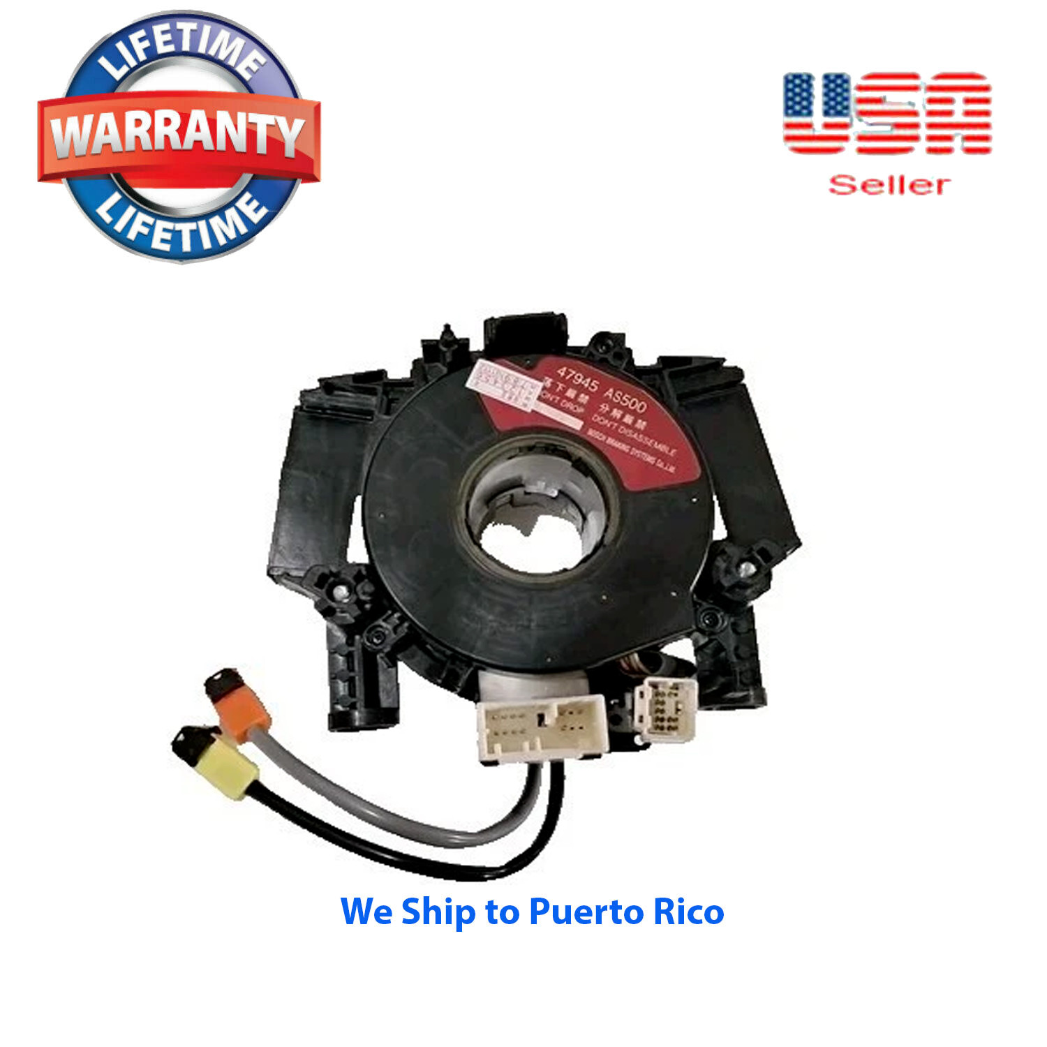 Set of Clock Spring &  Steering Angle Sensor Fit Nissan Armada 2005-2015