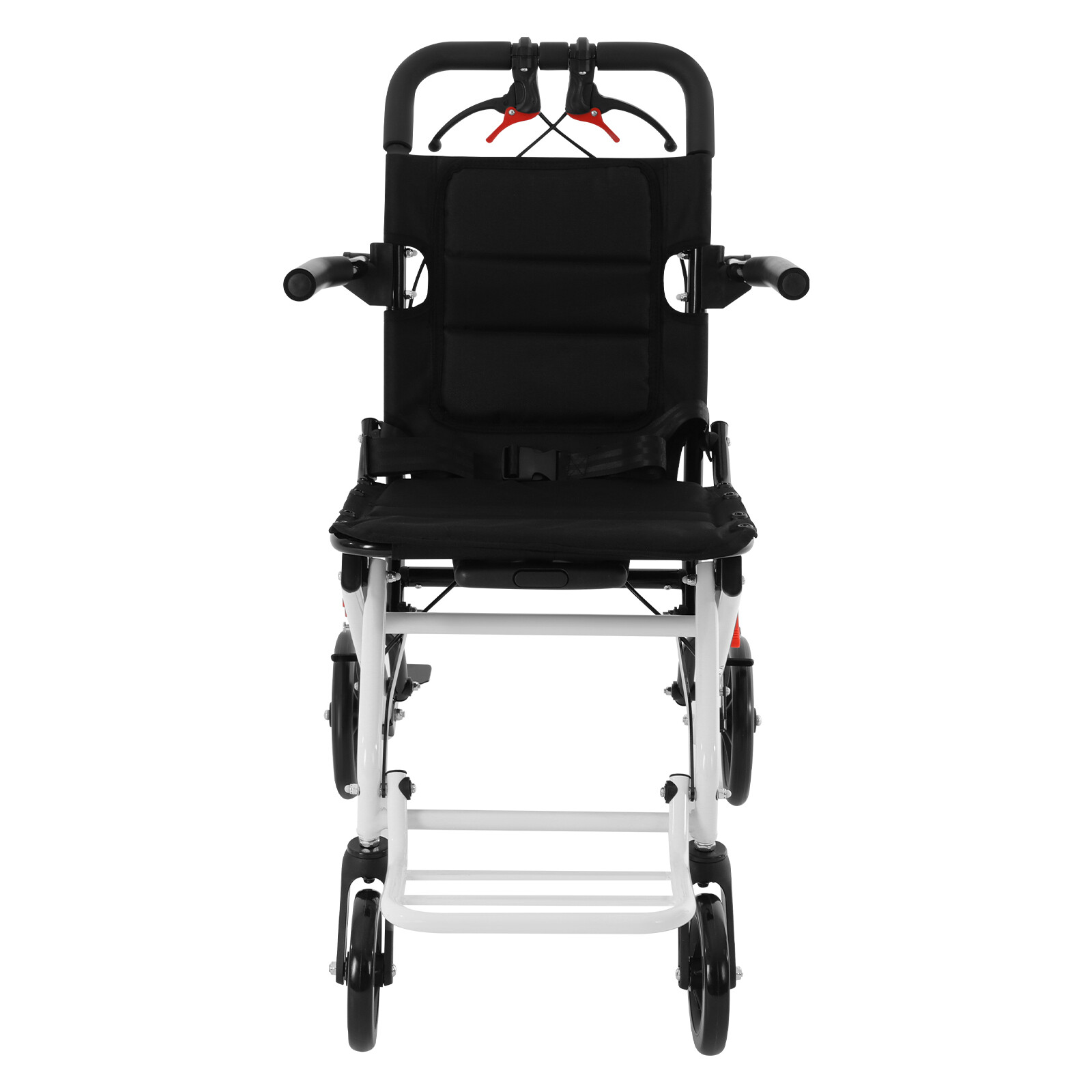 Lightweight Folding Transport Wheelchair w/Travel Bag Portable Travel Wheelchair