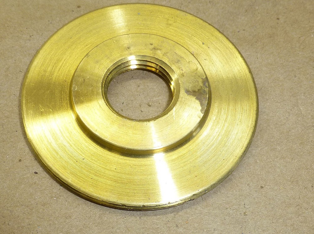 Brass Floor Plate Plug Insert Electrical Box threaded 1/2" threads