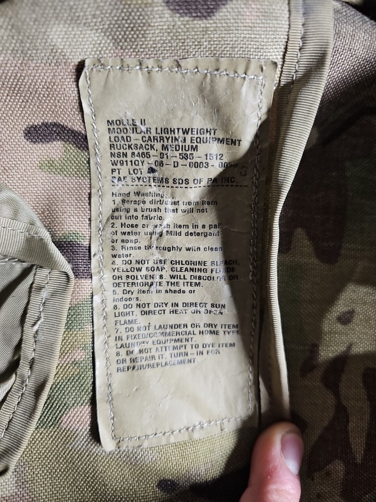 USGI Military Medium Rucksack OCP Backpack UCP Multicam w/ Frame USED