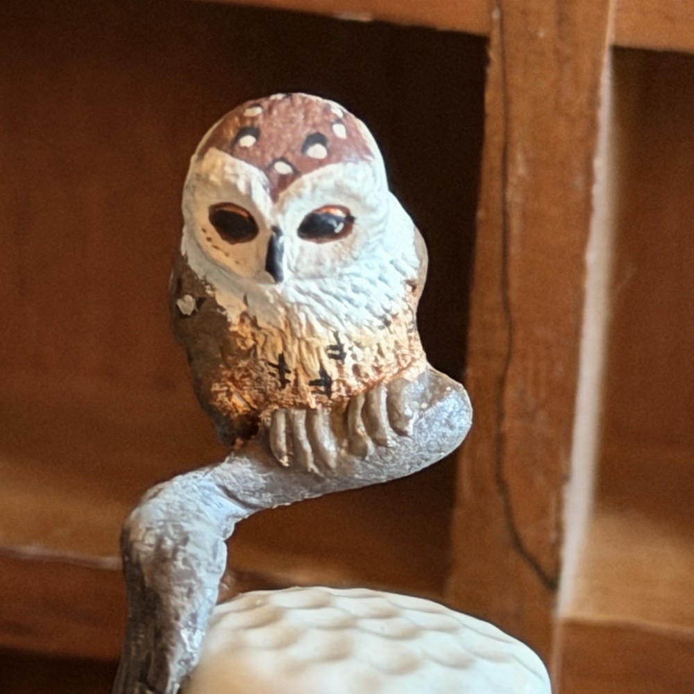 2 X Sterling Classic Thimbles - OWLS - Birds - With Box