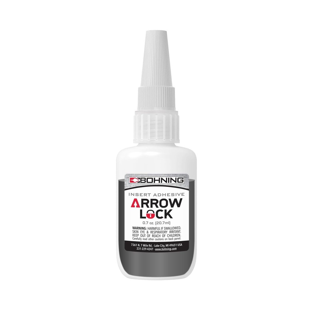 Archery Insert Glue .7 oz - Rubberized Instant Adhesive for Points & Inserts
