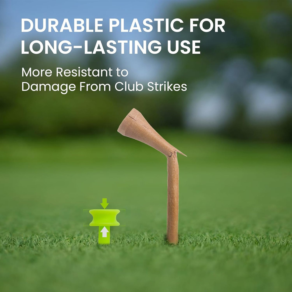 Castle Golf Tees Plastic 1 Inch Short Tee Value 100/200 Pack, Consistent Height